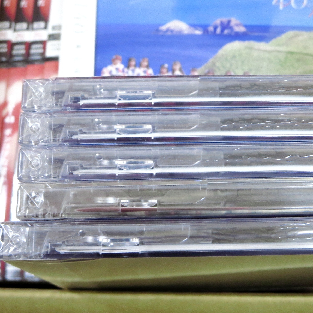 ■未開封CD 大量 60枚セット 2枚用 2枚収納 2枚組 プラケース 一般的なサイズ 厚み 10㎜ 10ミリ 1㎝ トレイ色クリア/透明■z33031 - image 4