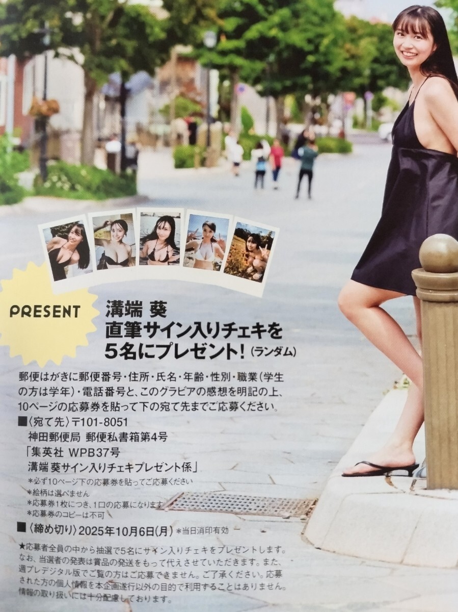 週刊プレイボーイNo.37 溝端葵直筆サイン入りチェキプレゼント応募券3