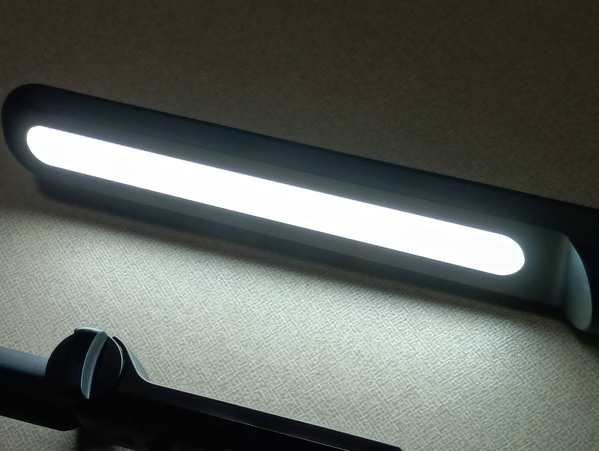 希少♪ Panasonic パナソニック LEDデスクスタンドライト SQ-LC524-K 調光式 ブラック クランプタイプ 動作OK♪ - image 2