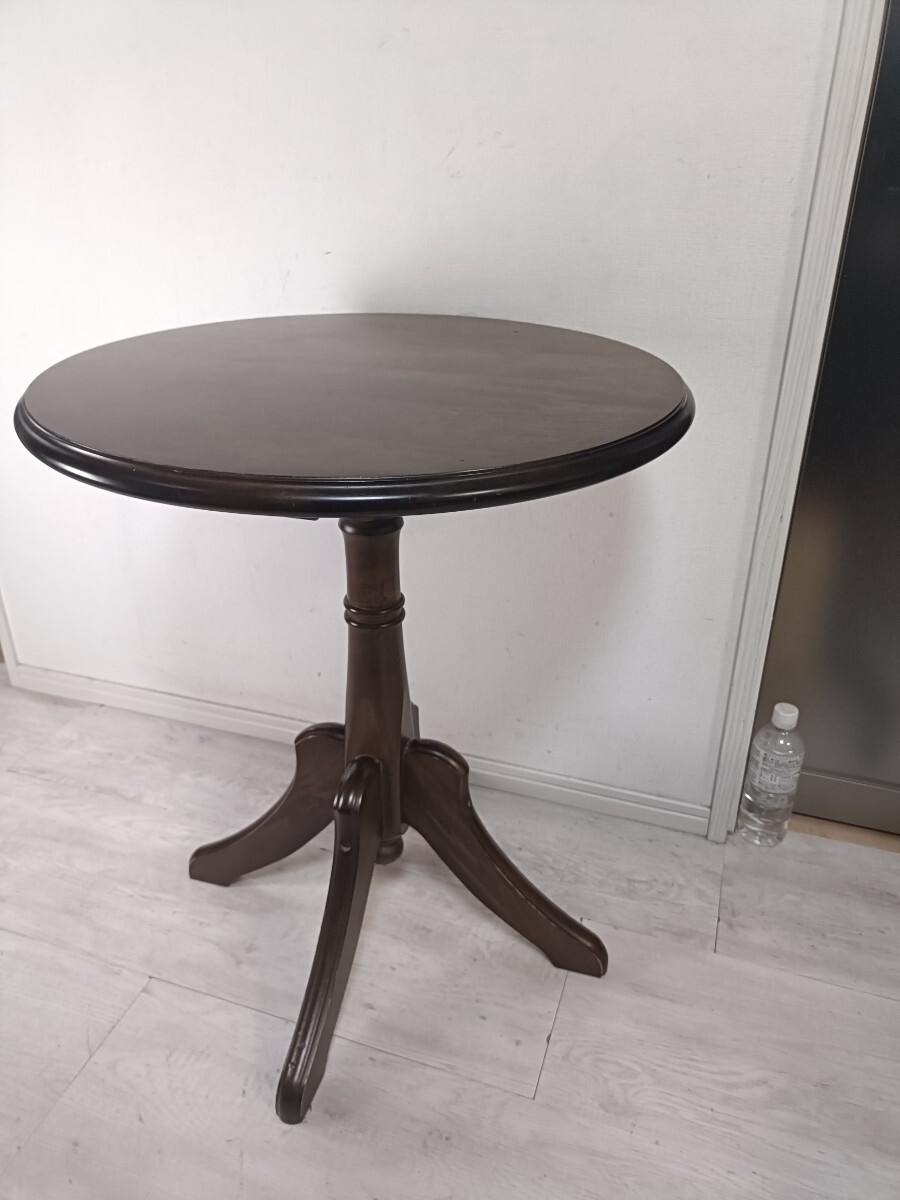 四国工芸森のサーカス丸テーブルアンティークチェアー2脚セット送料