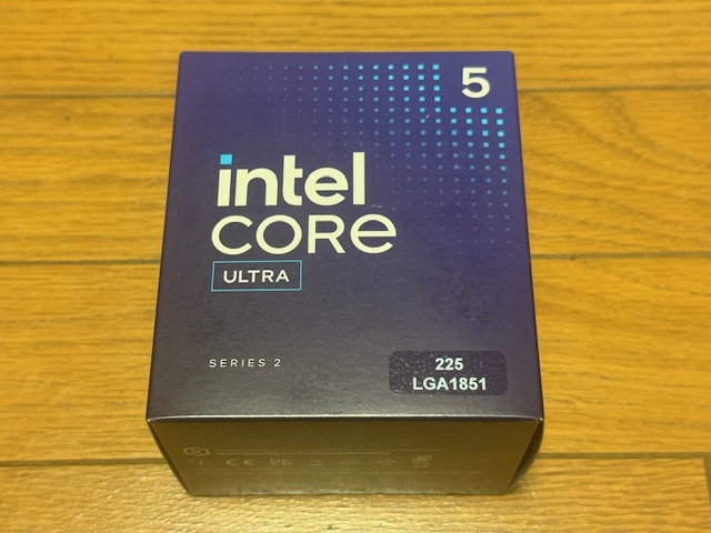 未開封新品Intel Core Ultra 5 225 CPU BX80768225 10コア(6 Pコア+ 4
