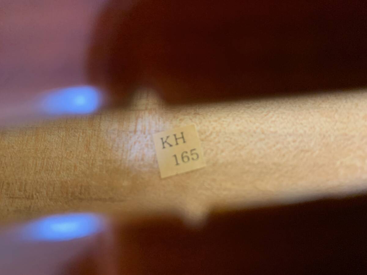 【虎杢一枚板】4/4バイオリン、 新品に近い、裏板は珍しい虎杢の一枚板 古いバイオリン 4/4 虎杢 裏板一枚板 ヴァイオリン