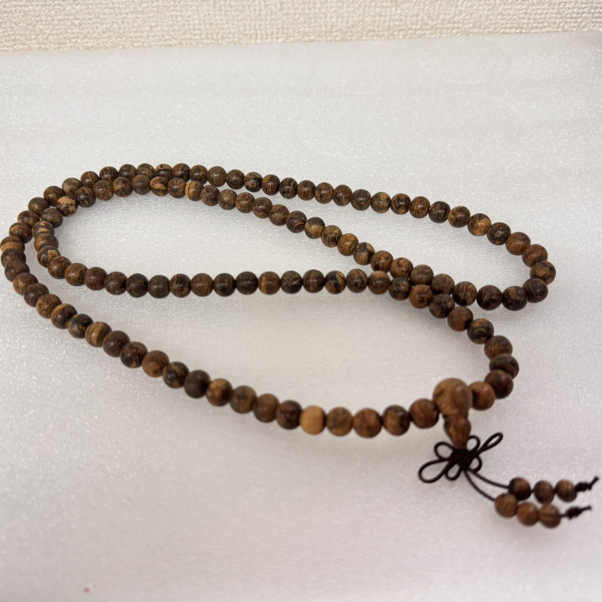 ベトナム産高級品位数珠天然香木沈香ネックレス正規品36g 8mm｜ayahoo