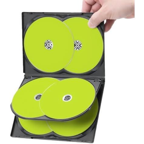 色: ブラック_ブラック サンワダイレクト DVDケース 6枚収納 DVDトールケース 10枚セット ブラック 200-FCD035BK - image 3