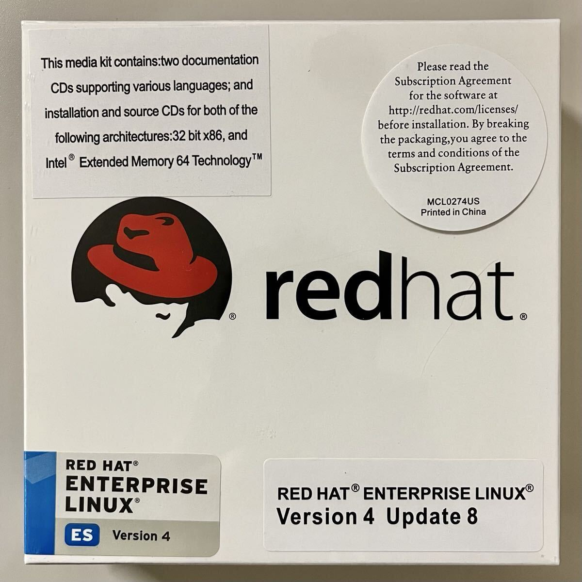 【未開封 未使用】redhat enterprise linux ES version 4 update 8 - image 1
