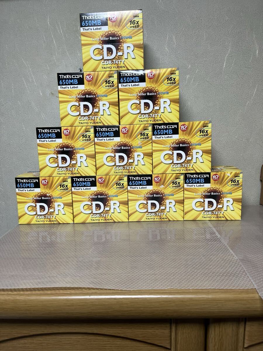 CD-R 太陽誘電That's 650MB 100枚16倍速日本製｜ayahoo｜千纸鹤日淘