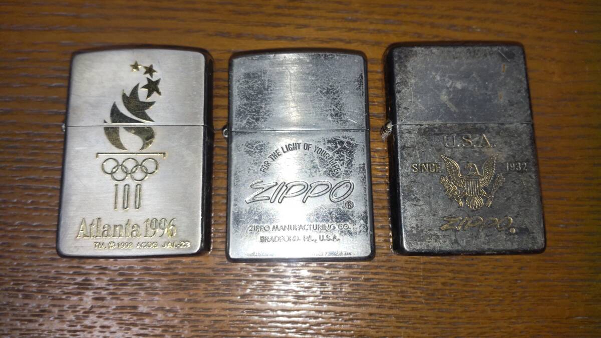3個セット zippo ジッポー ライター アトランタ 1996 オリンピック
