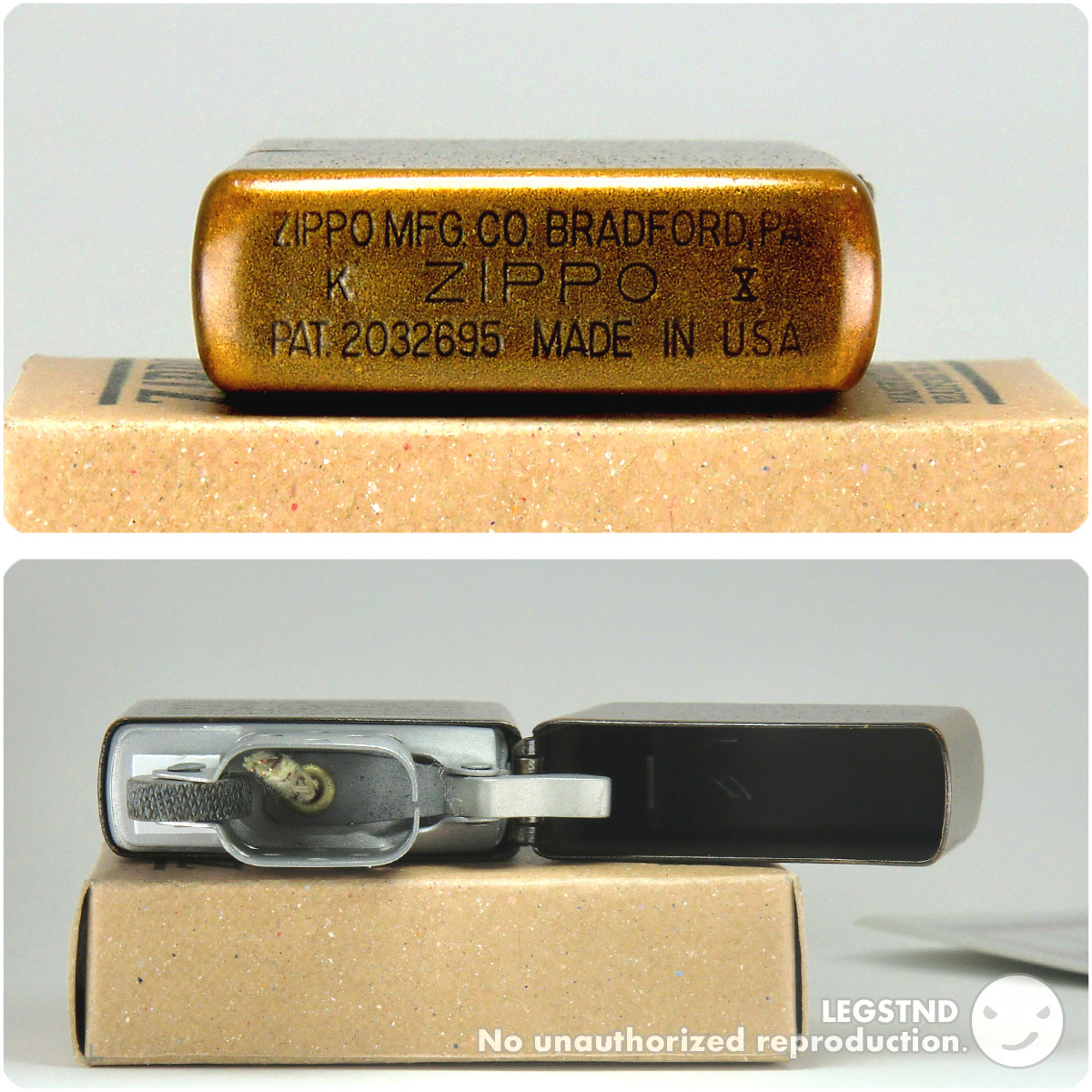 銅張 1994 Windy Girl 1937 Replica Flat-Top Zippo (Copper Tumbled 