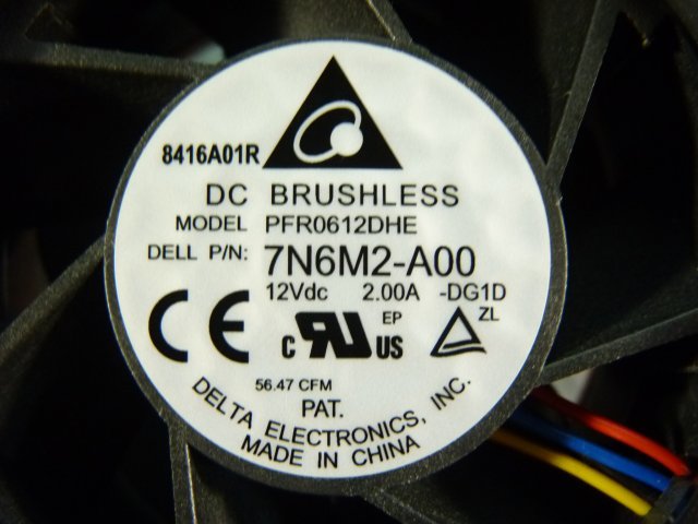 1PGI // Dell EMC PowerEdge R730xd の ファン 0HK9PH / PFR0612DHE 12V 2.00A / 7N6M2-A00 //在庫7 - image 2