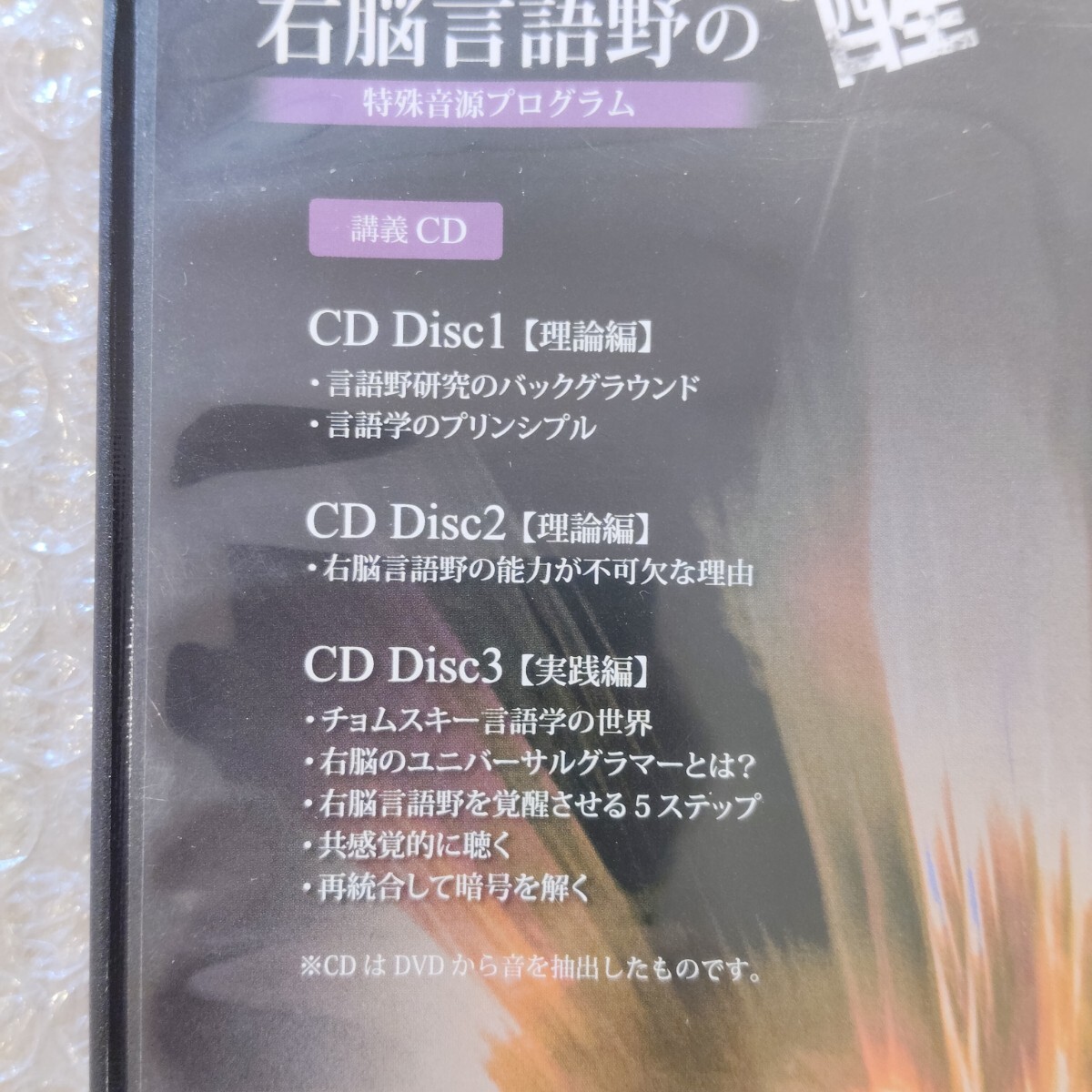 D【講義CD3枚（DVDと同じ内容）】苫米地英人/右脳言語野の覚醒/CD/特殊