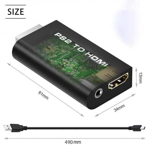 PS2 本体 to HDMI 接続コネクタ プレステ2 アダプター 映像 出力 - image 13