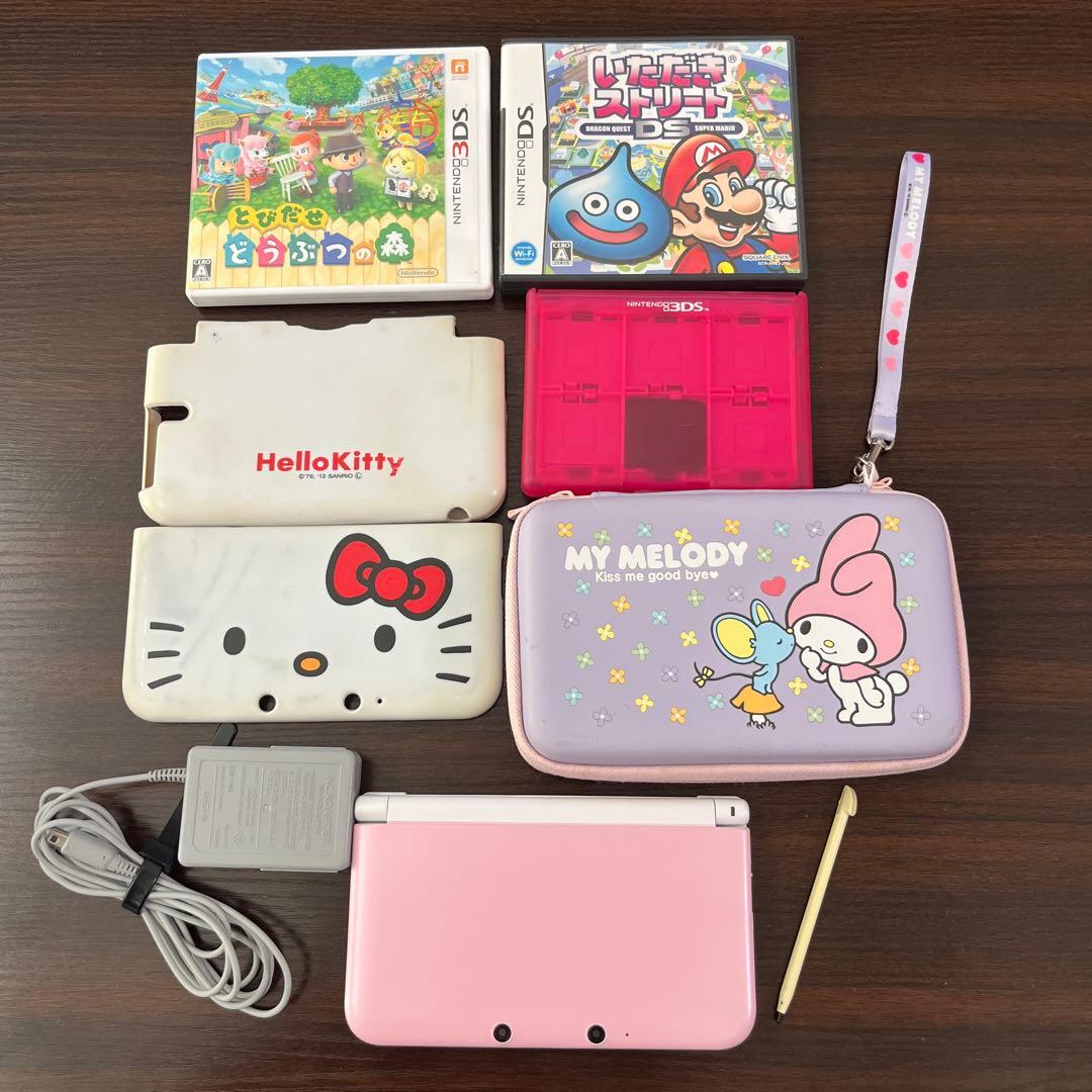 ニンテンドー3DSLL ピンク ケース ソフト付き - image 1