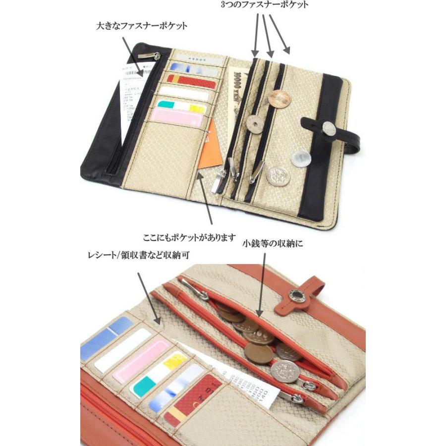 財布 レディース 長財布 本革 牛革 レザー 革 薄い 大容量 大きめ 多機能財布 マルチケース カードケース 二つ折り かわいい ギフト 誕生日 プレゼント 母の日 - image 4